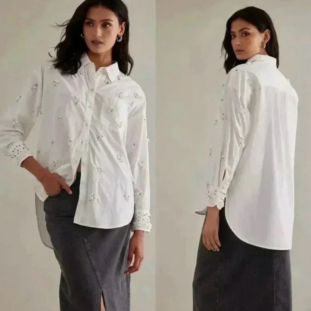 Anthropologie Maeve Bennett button down
